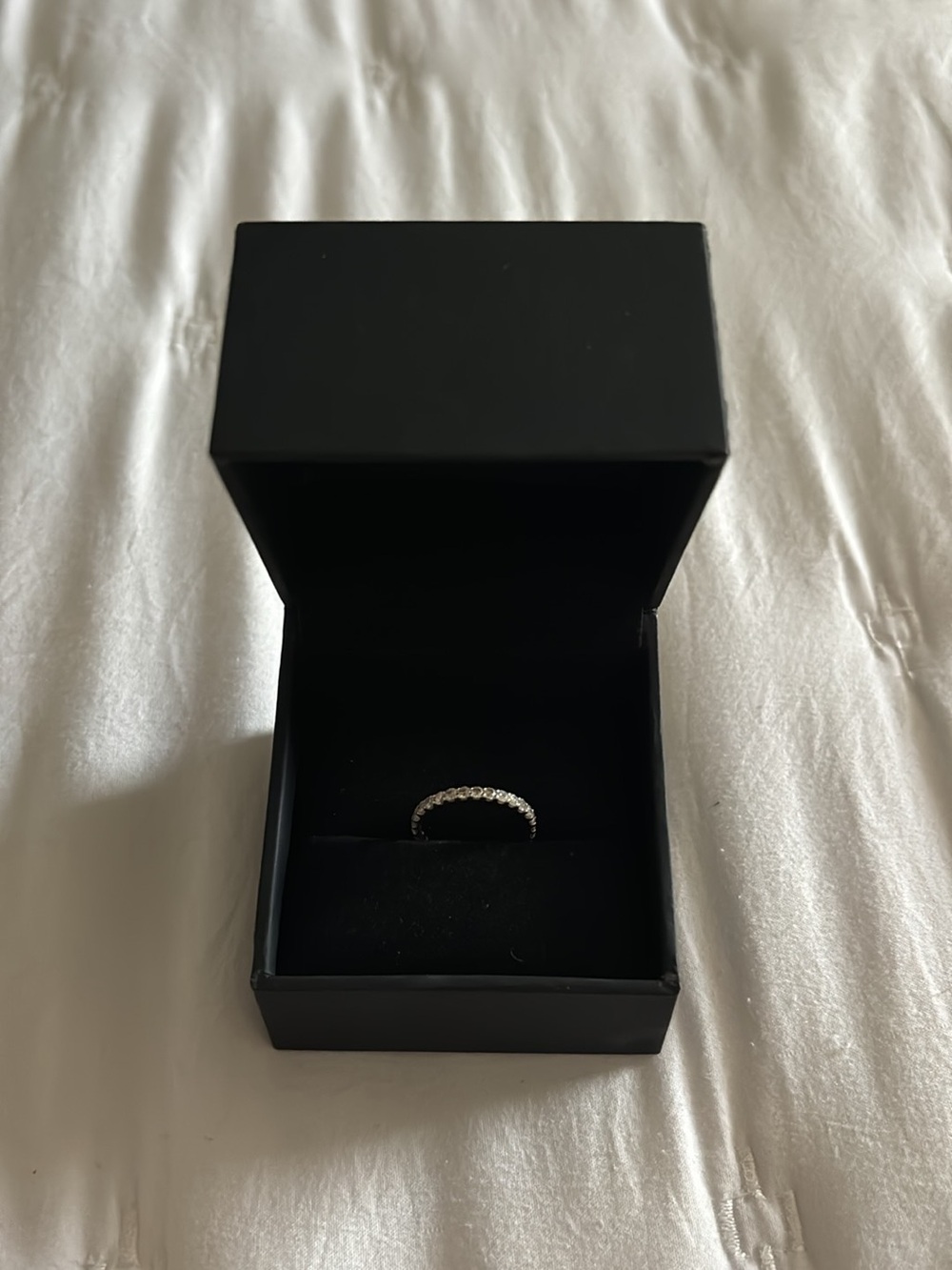 Kay Jewelers 14K White Gold Diamond Eternity Ring - White and Silver